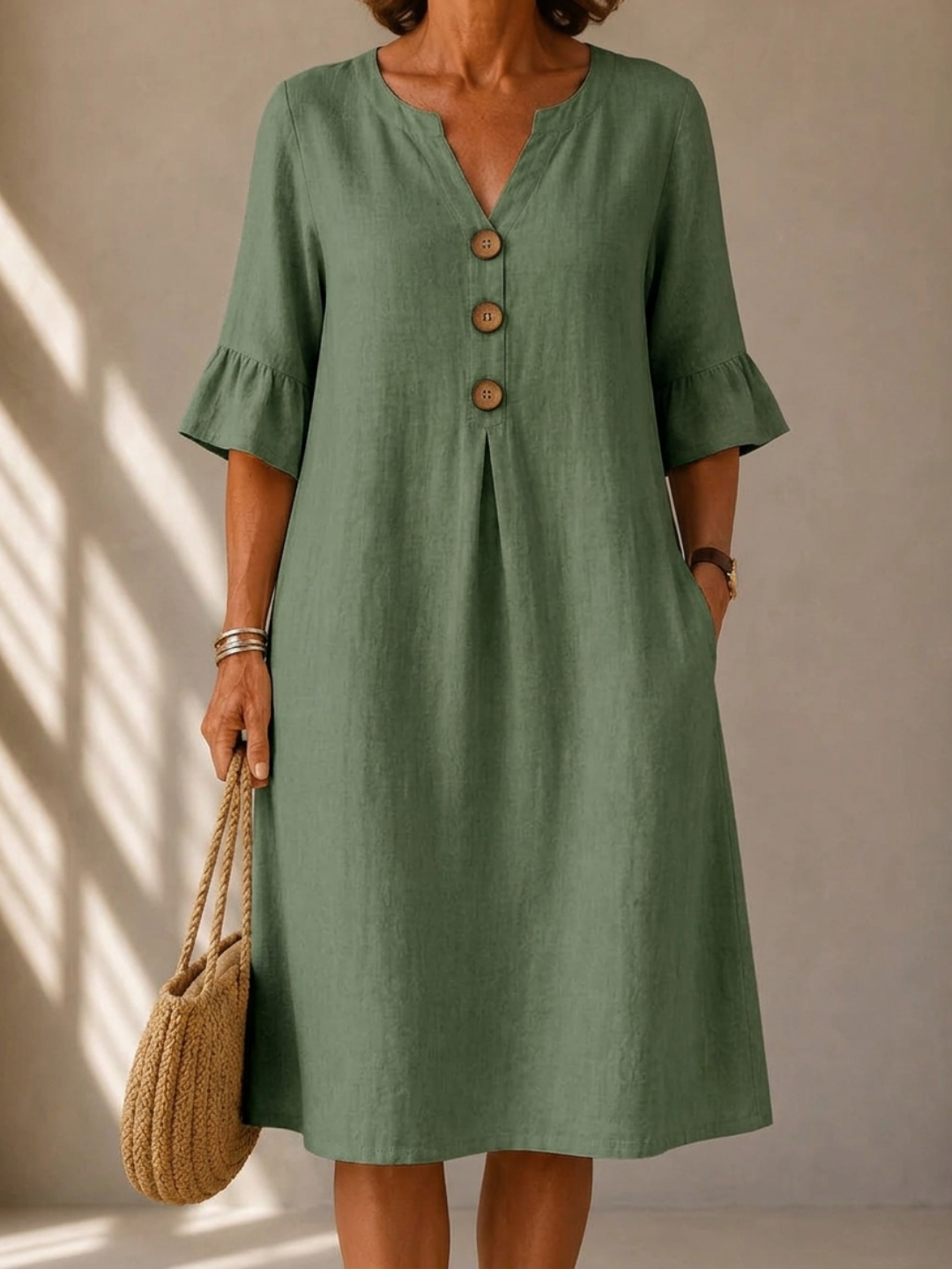 Margaret™ | Button Dress