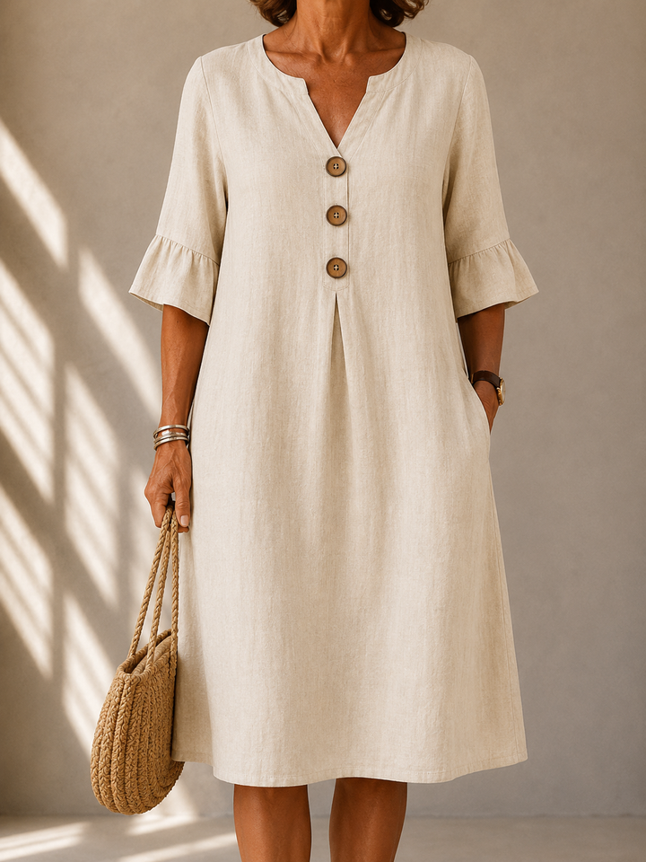 Margaret™ | Button Dress