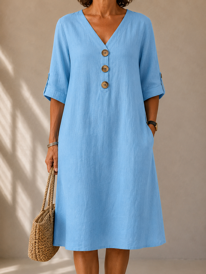 Margaret™ | Button Dress