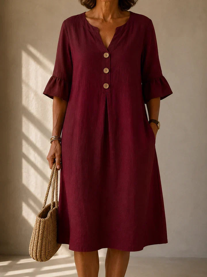 Margaret™ | Button Dress