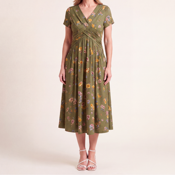 Theresa™ Floral Twist Waist Dress