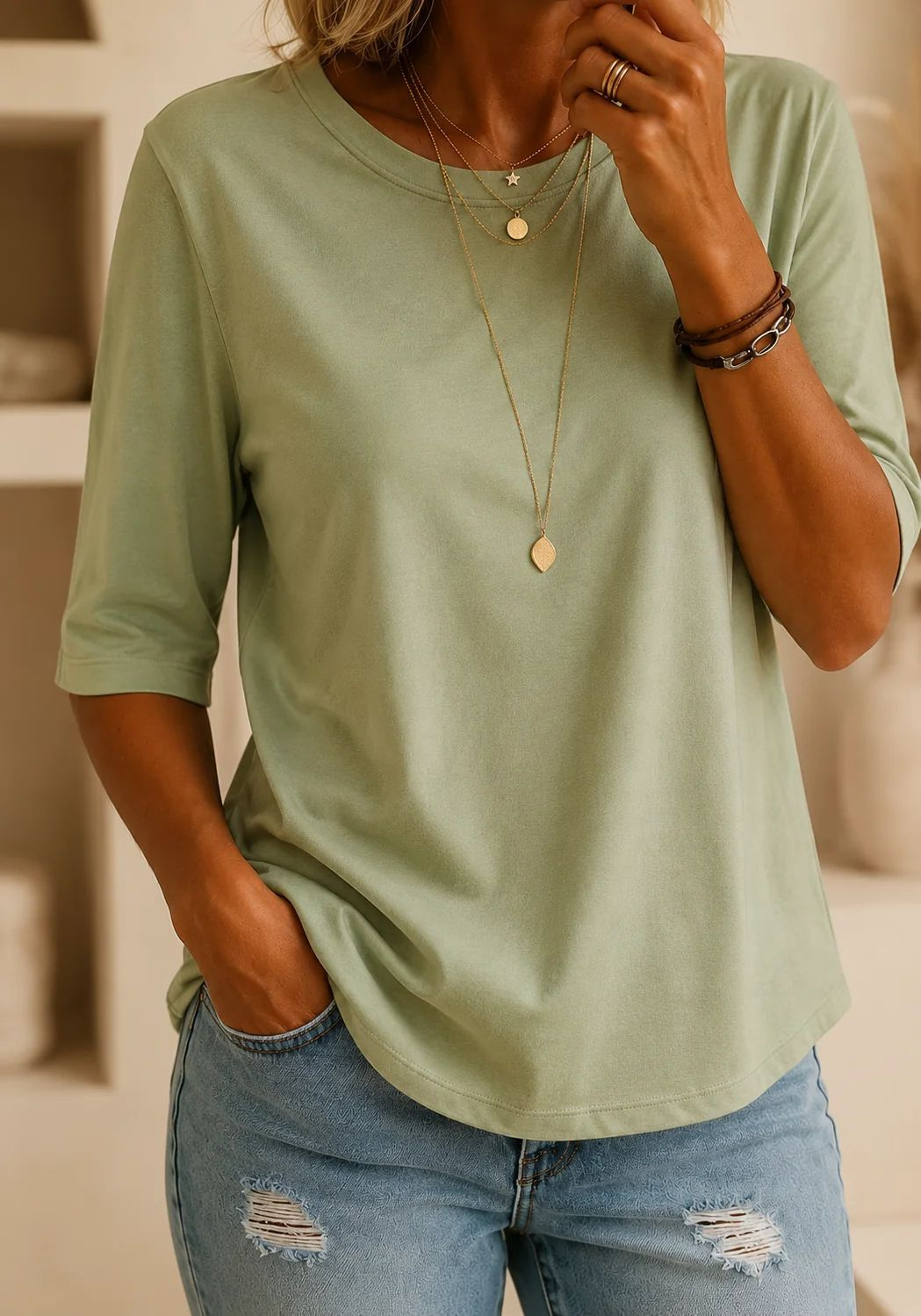 HARPER™ | RELAXED EVERYDAY HALF-SLEEVE TEE