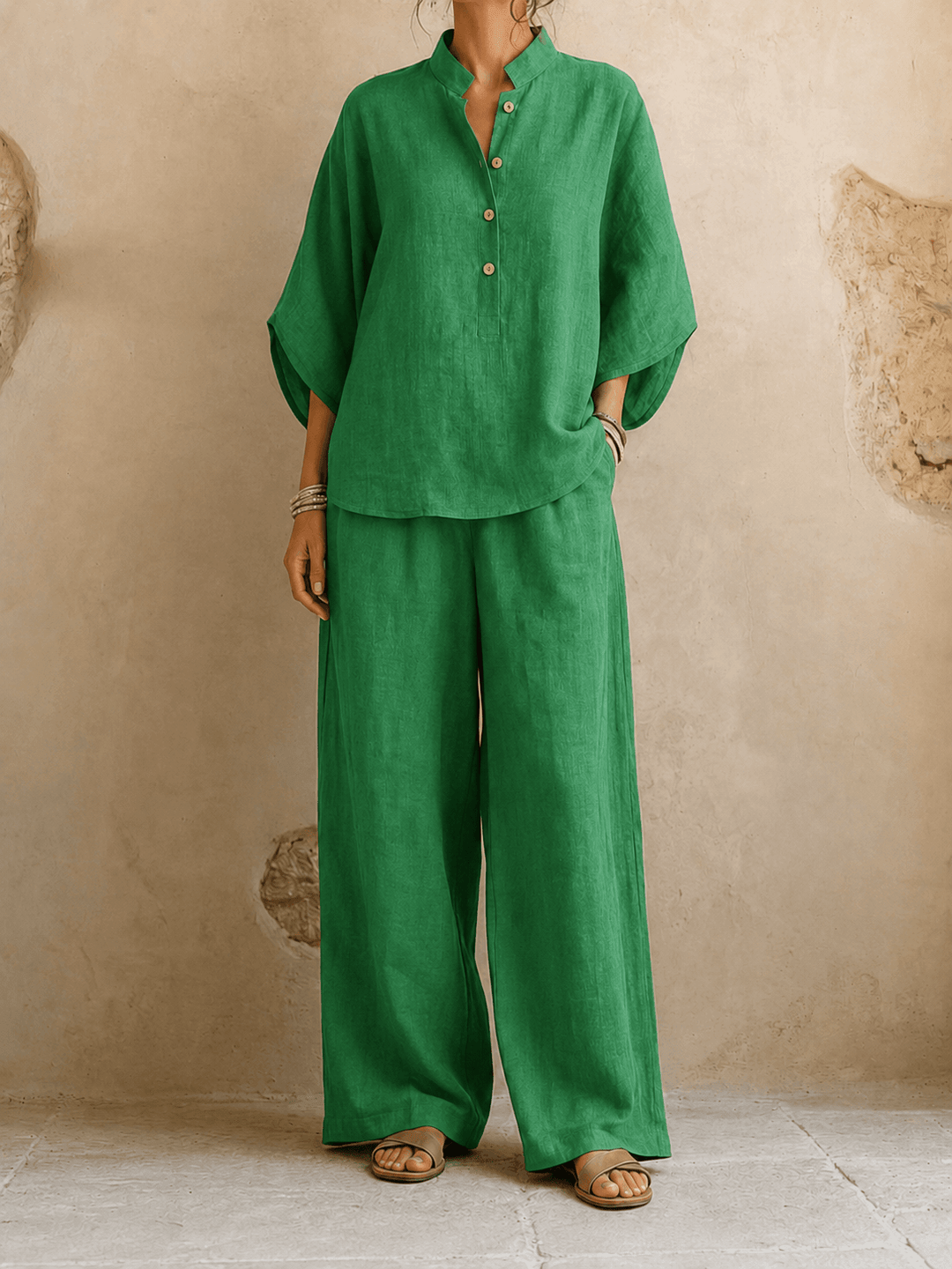Maribel™ | Batwing Two-Piece Trouser Set