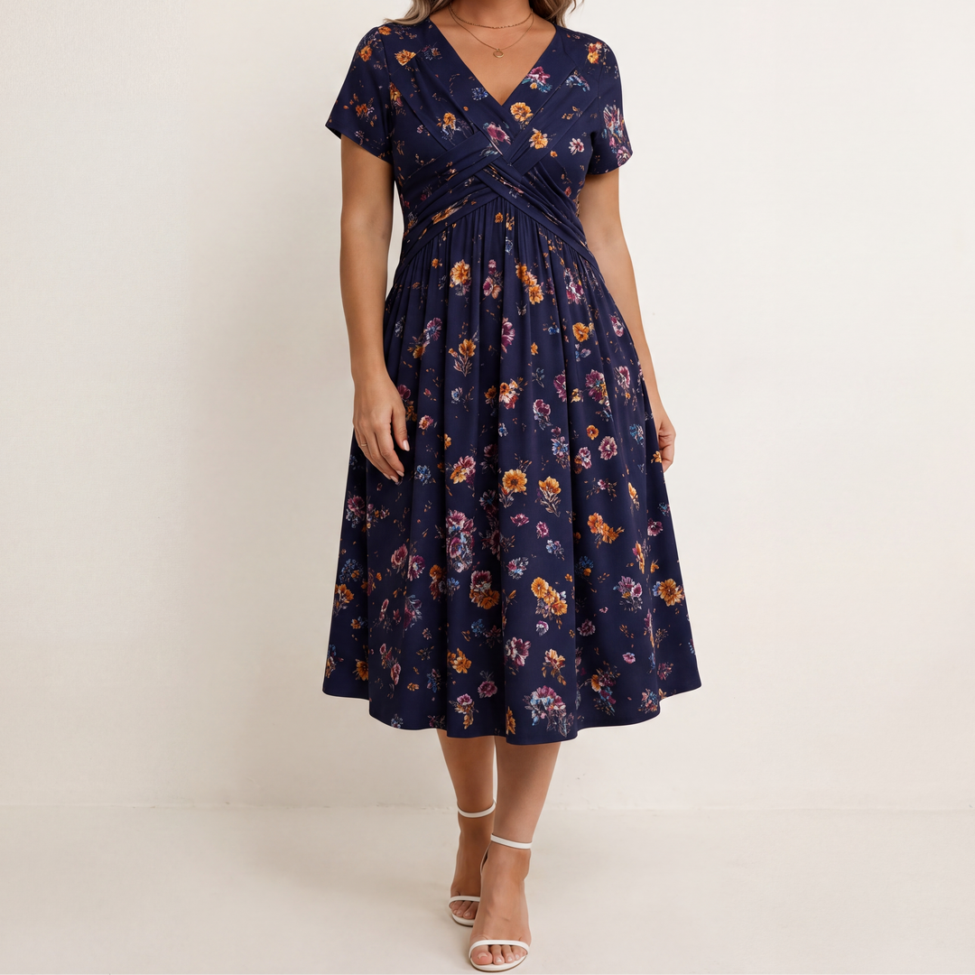 Theresa™ Floral Twist Waist Dress