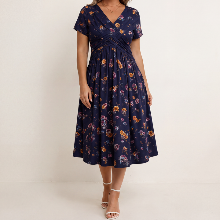 Theresa™ Floral Twist Waist Dress