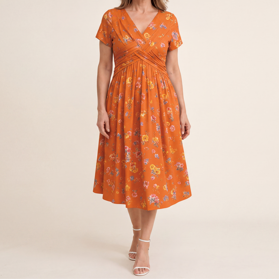 Theresa™ Floral Twist Waist Dress
