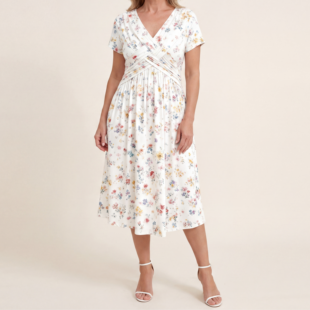 Theresa™ Floral Twist Waist Dress