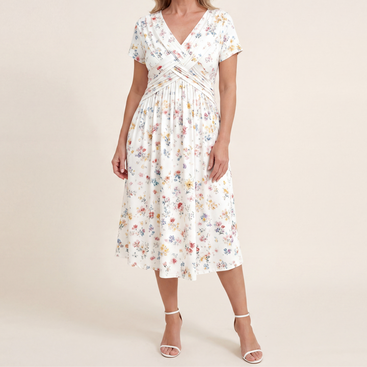 Theresa™ Floral Twist Waist Dress