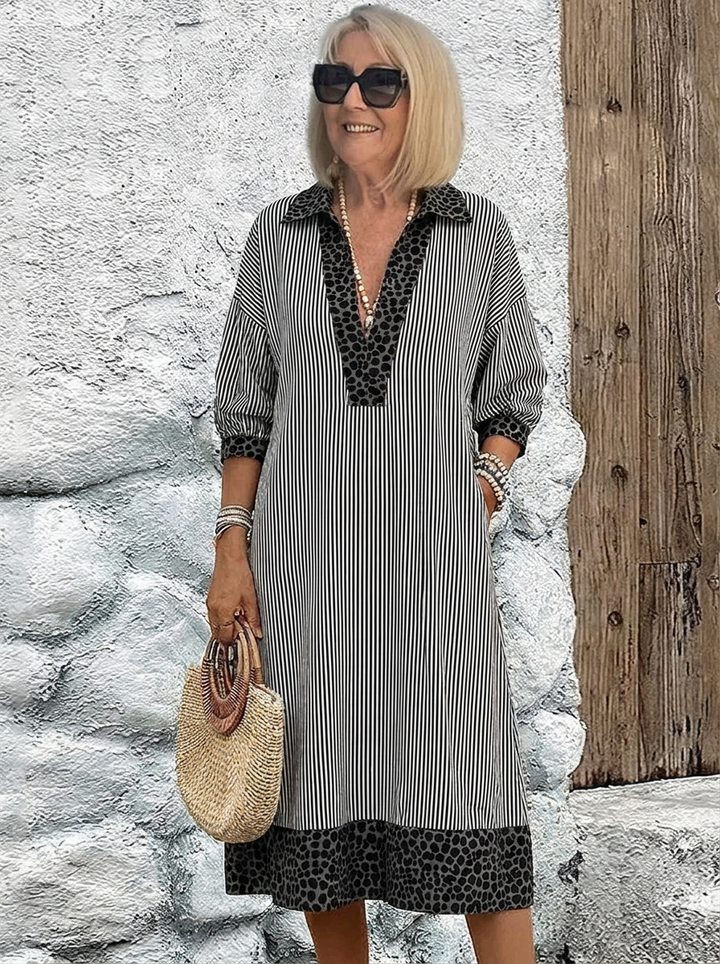 Gaudine™ - Leopard Print Midi Dress