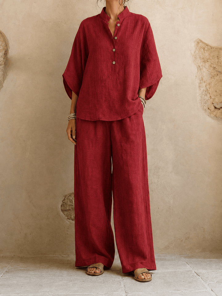 Maribel™ | Batwing Two-Piece Trouser Set